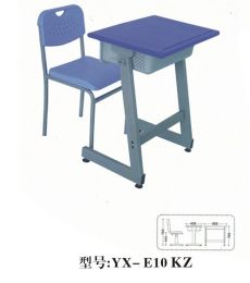 Wooden student desk and chair set-YX-E10